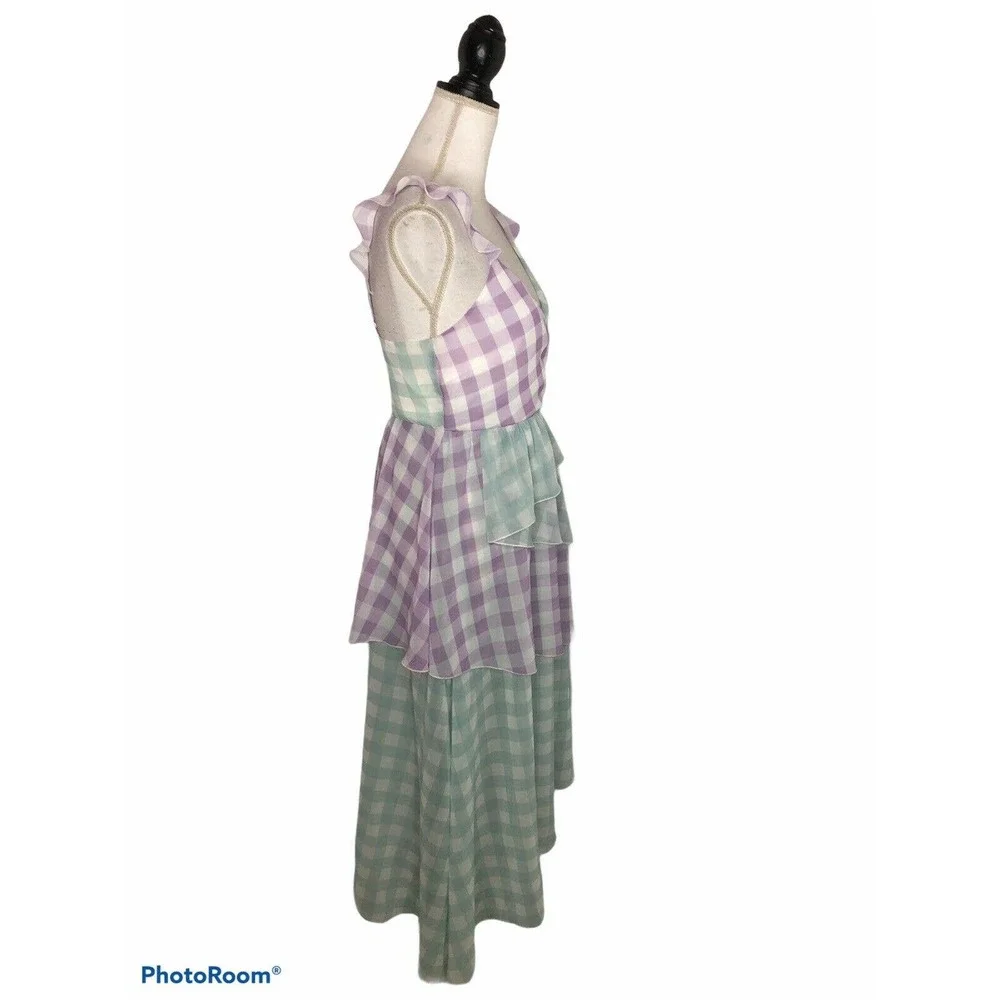 Bellevue The Label Alessia Gingham Layered‎ Dress